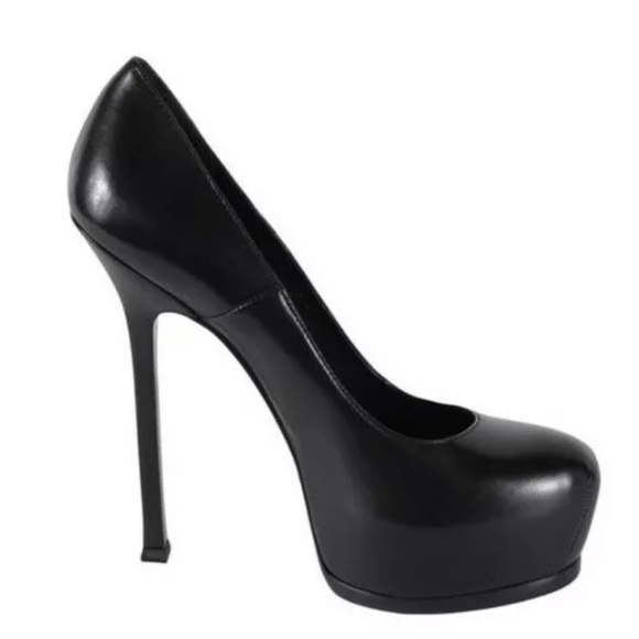 NWT Saint Laurent Tribtoo Black Nappa Leather 36.5 - Picture 3 of 5